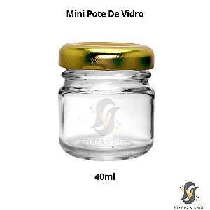 Mini Pote De Vidro 40ml