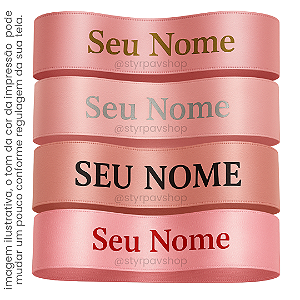 Fita ROSE de Cetim Personalizada 30mm