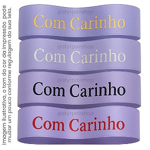 Fita LILÁS de Cetim Personalizada 30mm