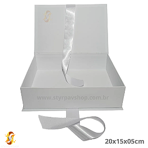 Caixa Livro Branca Cartonada 20x15x5