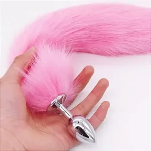 PLUG ANAL DE METAL  ROSA P