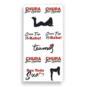 TATUAGEM EROTICA  CHUPA BEM GOSTOSO