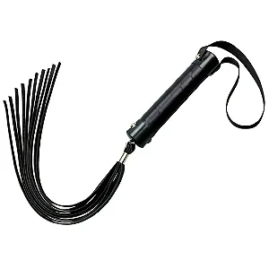 CHICOTE COM 10 TIRAS EM CORDA DE 40 CM - L075 - PRETO