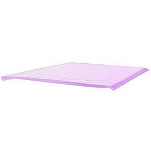 Toalha Plástica Perolada 78x78cm Liso Lilás - 10 Un
