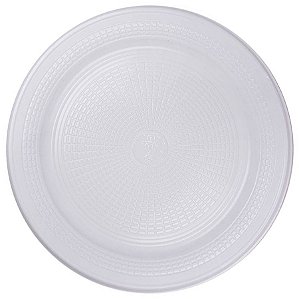 Prato Descartável Refeição (20cm) Linha Branca - 10 Un