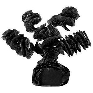 Papel Para Balas Rococó Liso Preto - 40 Un