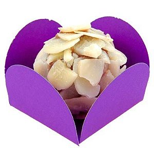 Forminha Para Doces Quadrada nº7 Liso Roxo - 50 Un