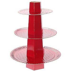 Enfeite Baleiro Laminado para Festa - Vermelho
