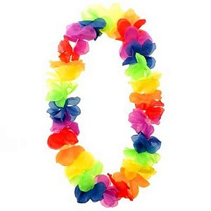 Colar Havaiano Color Luxo Sortido - 1 Un