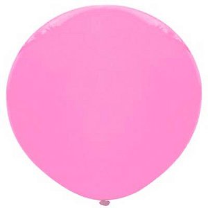 Balão Big Gigante Bexigão 25" Liso Rosa Claro - 1 Un