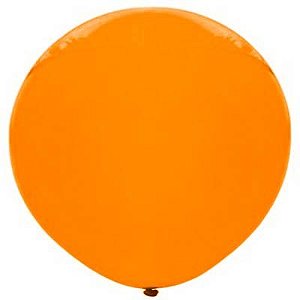 Balão Big Gigante Bexigão 25" Liso Laranja - 1 Un