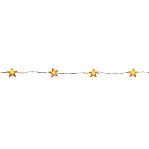Pisca Pisca com 20 Leds Estrelas Branca Quente Cordão Incolor 2,03m 2 Pilha AA