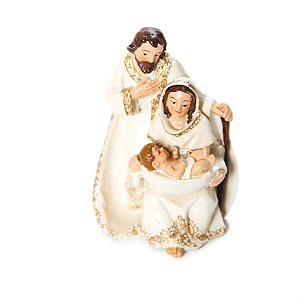 Sagrada Família de Resina Branco 5cm (Sagrada Família)