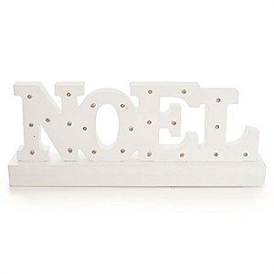 Hollywood - Noel Na Base Branco com 23 Leds P (10x30cm)