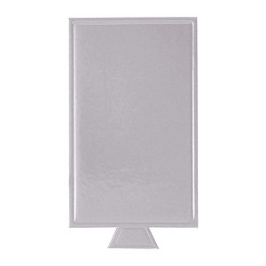 Base Laminada Retangular Prata Fosco 10X5.5cm 20 Un