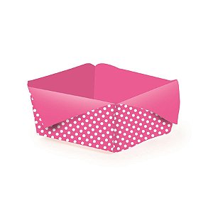 Forminhas para Doces Toalhinha Poá Pink - 24 Un