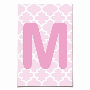 Letra para Personalizar Faixa - Rosa M - 10 Un