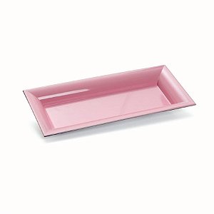Bandeja Decorativa Retângularrosa 28x12,3x2,5