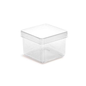 Caixinha Acrílica 4x4cm Cristal para Lembrancinha - 10 unidades