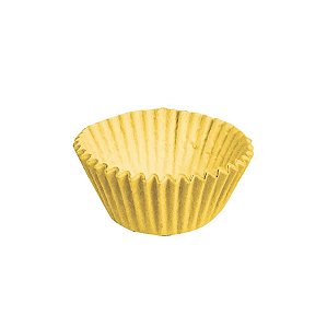 Forminha para Doces nº 4 Liso Amarelo - 100 Un