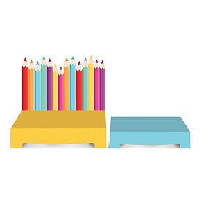 Festa das Cores - Kit Suporte para Doces 02 Un