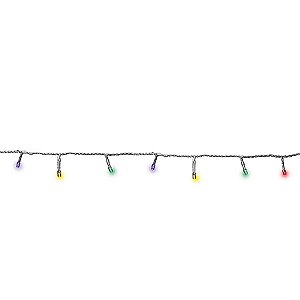 Pisca Pisca com 100 Leds Colorida 8 Funções Cordão Incolor 6m 120V