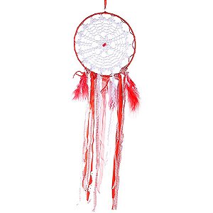 Filtros dos Sonhos Importado para Decoração (63cm) Vermelho