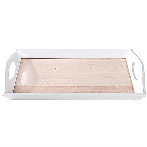 Bandeja Decorativa em MDF - Design - 31 x 22 cm