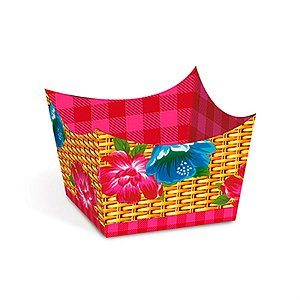 Arraiá Junino - Forminha para Doce Cachepô Arraial 24 Un
