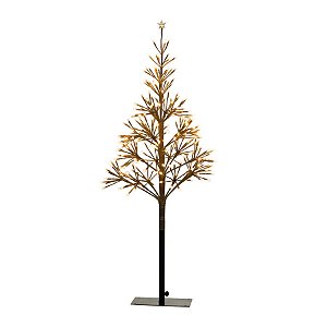 Árvore de Natal 240 Leds Bivolt Ouro e Clara 100cm (Árvores de Led)