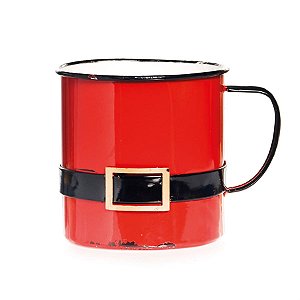 Caneca Noel em Metal Vermelho e (Farm House)