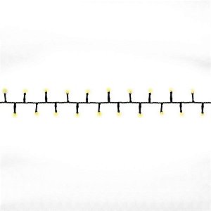 Pisca Pisca com 500 Leds Branco Quente Cordão Verde 10m Bivolt
