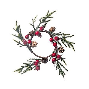 Guirlanda de Natal com Frutas Vermelho 25cm (Magic Forest)