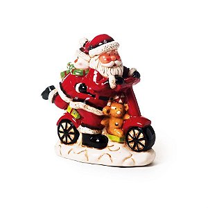 Papai Noel com Som e Luz 3 AAA Vermelho