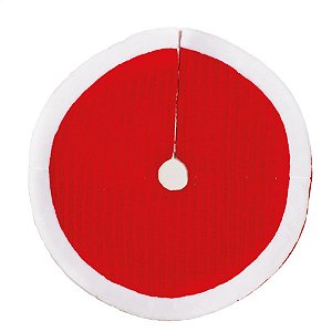 Saia com Pelúcia Vermelho e Branco 120cm