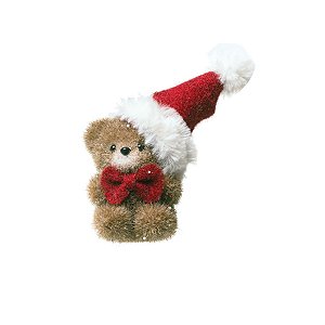 Urso com Gorro e Gravata Marrom e Vermelho (Magic Forest)