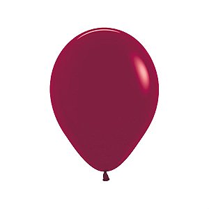 Balão Látex Fashion Bordô 12" / 30cm - 50 Un