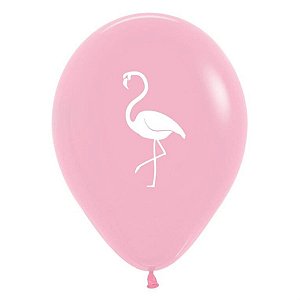 Balão Látex Impressão 2 Lados Fashion Flamingo Sortido 12" / 30cm - 50 Un
