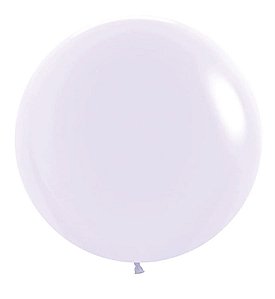 Balão Gigante Látex Pastel Mate Lilás 24" / 60cm - 3 Un