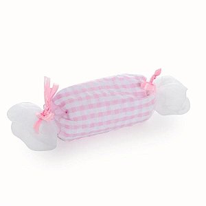 Mini Balinha xadrez Rosa 3,5x12 - 8 Un