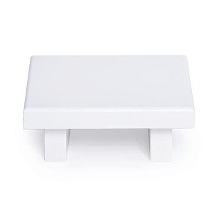 Mini Bandeja Quadrada Branca 12x12x4,5