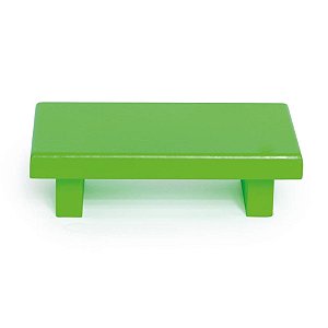 Mini Bandeja Retângular Verde Neon 16x10x4