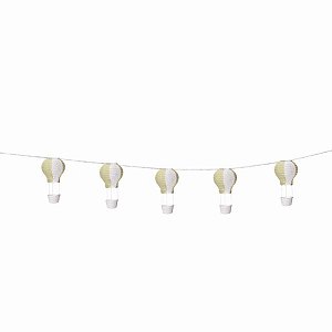 Varalzinho de Balões Luminosos Nude Branco