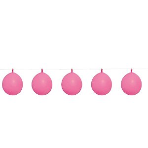 Varalzinho de Led Balões Rosa