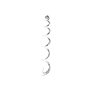 Cortina Decorativa Espiral Prata