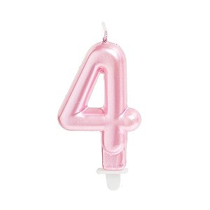 Cromus - Vela n° 4 Perolizada Pink - 1 unidade