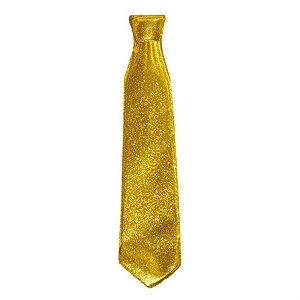 Acessório Gravata Glitter Ouro