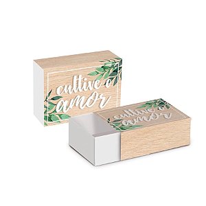 Caixa com Luva Cultive Amor 9,2x6,5x3,9 - Pacote com 8 Unidades