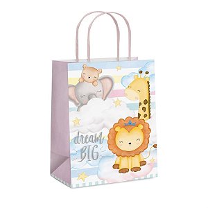 Bichinhos Baby - Sacola Papel Bichinhos Baby 21,5x15x8 - 10 Un Cfsc