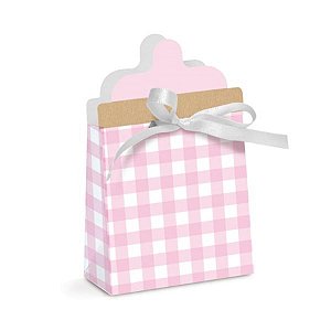 Cha Revelacao - Caixa Mamadeira Rosa Bebe 7,5x3,5x12 - 8 Un